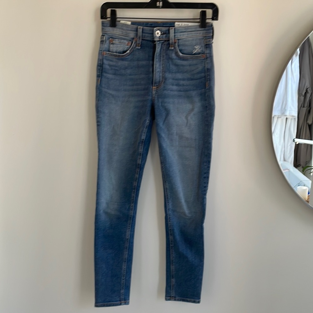 Rag & Bone Nina High Rise Ankle Skinny Jean, sz 23
